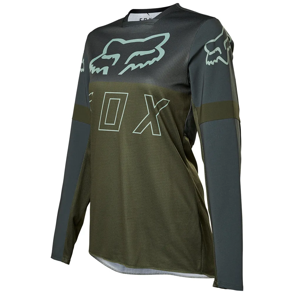 FOX WOMENS LEGION LT JERSEY [OLIVE GREEN]