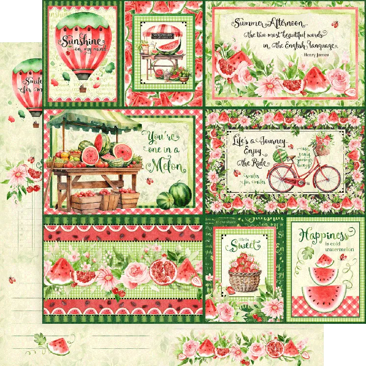 G45 - Sunshine On My Mind - 12x12 Single Sheet / Easy, Peasy, Summer Breezy