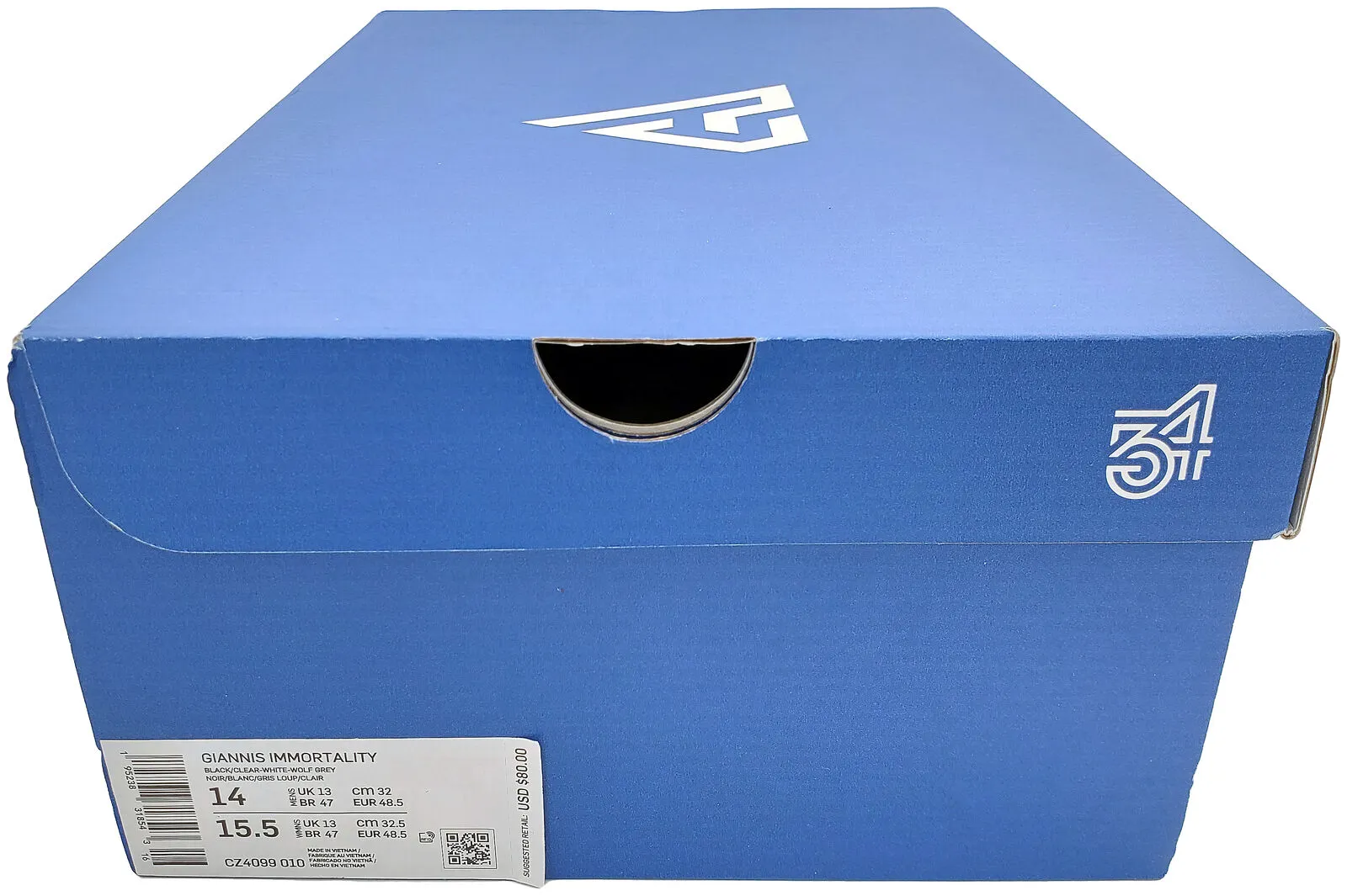 GIANNIS ANTETOKOUNMPO AUTOGRAPHED BLACK NIKE SHOES 14 PAIR BECKETT 197427