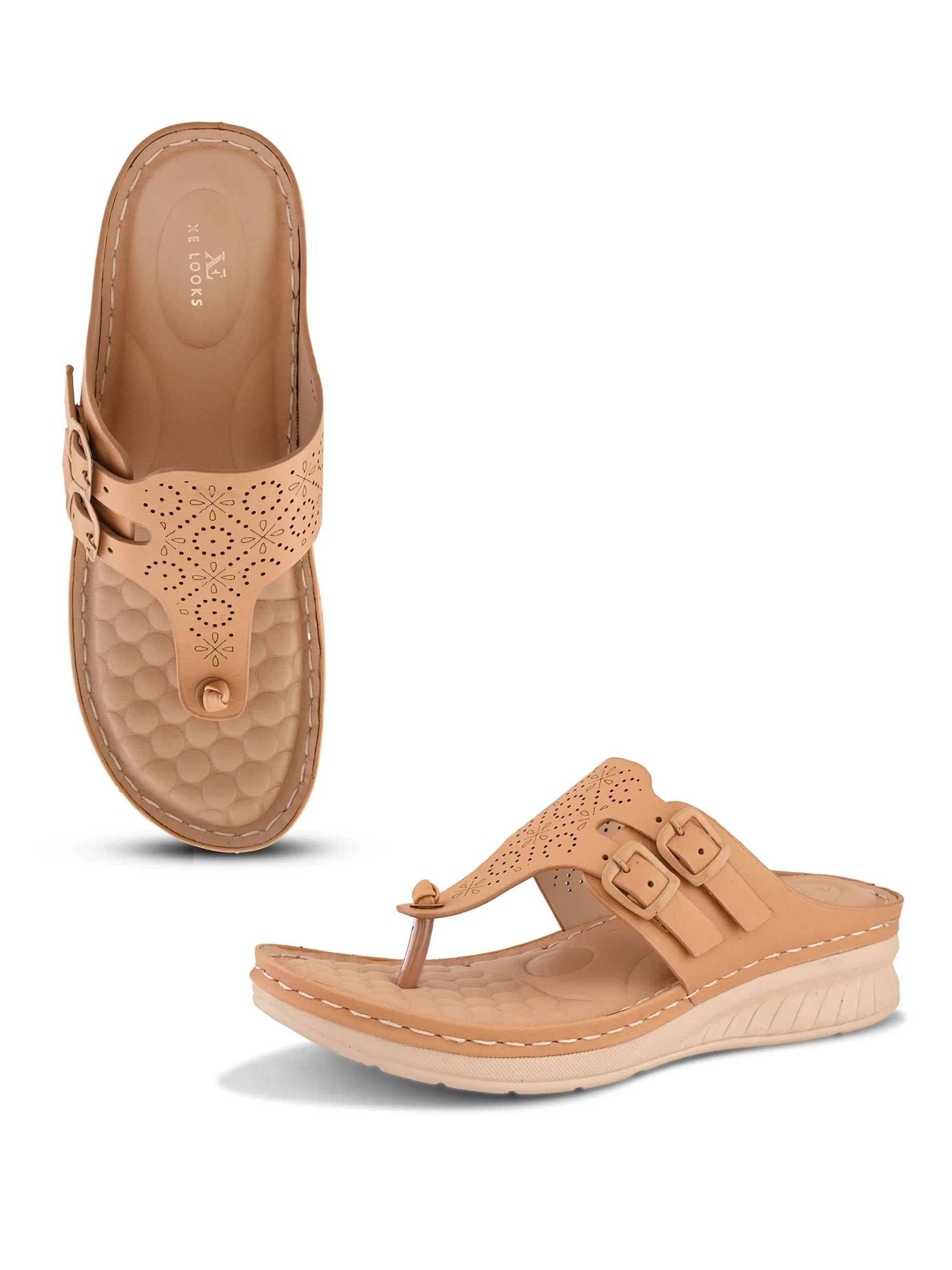 Graceful & Durable Buckle Design Doctor Slippers