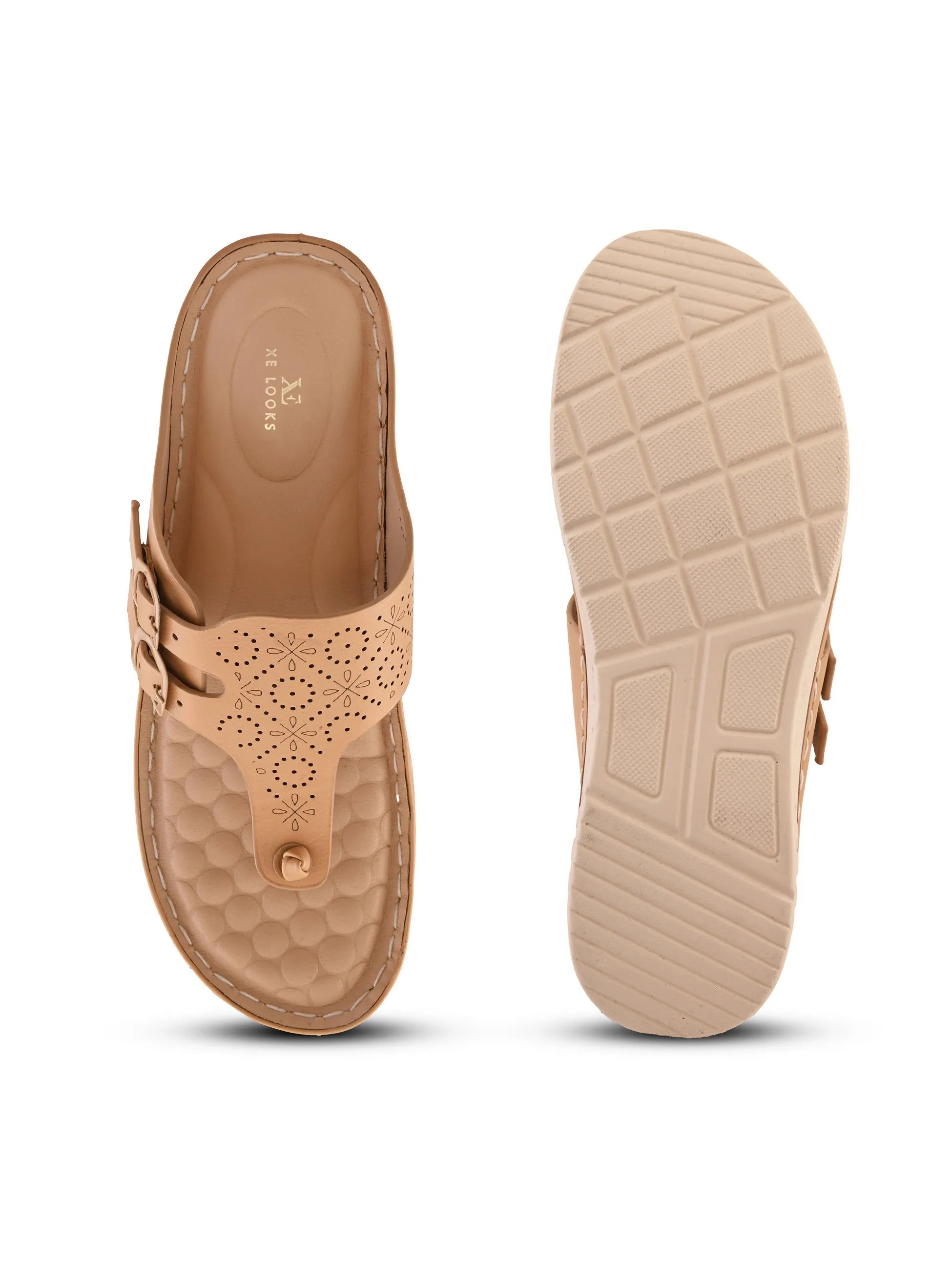 Graceful & Durable Buckle Design Doctor Slippers