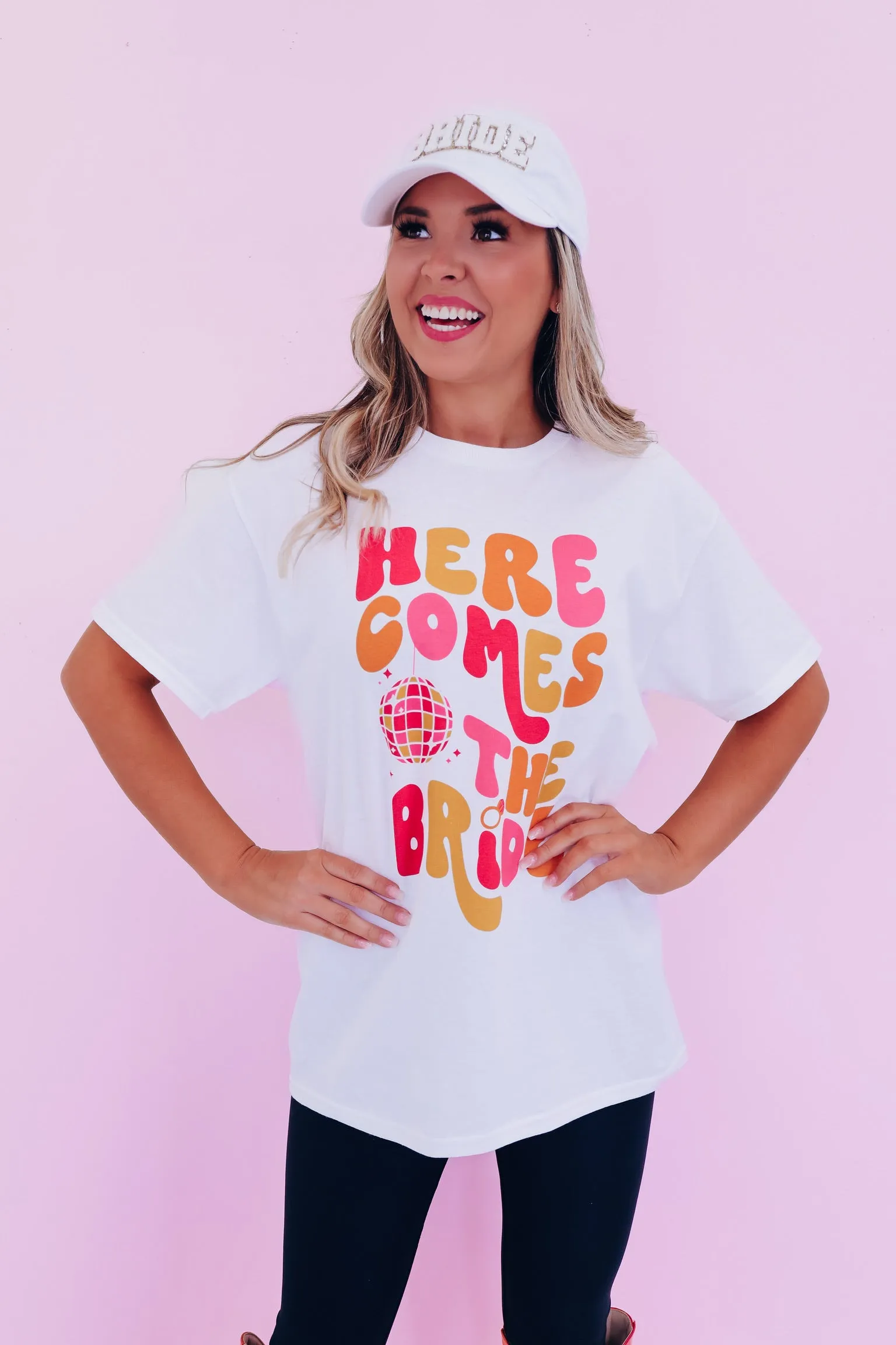 Here Comes The Bride Graphic Tee - White