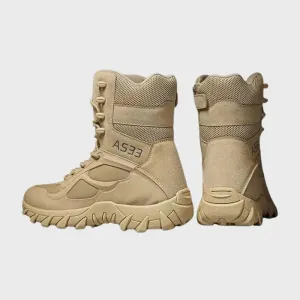 High-top hiking boots for men