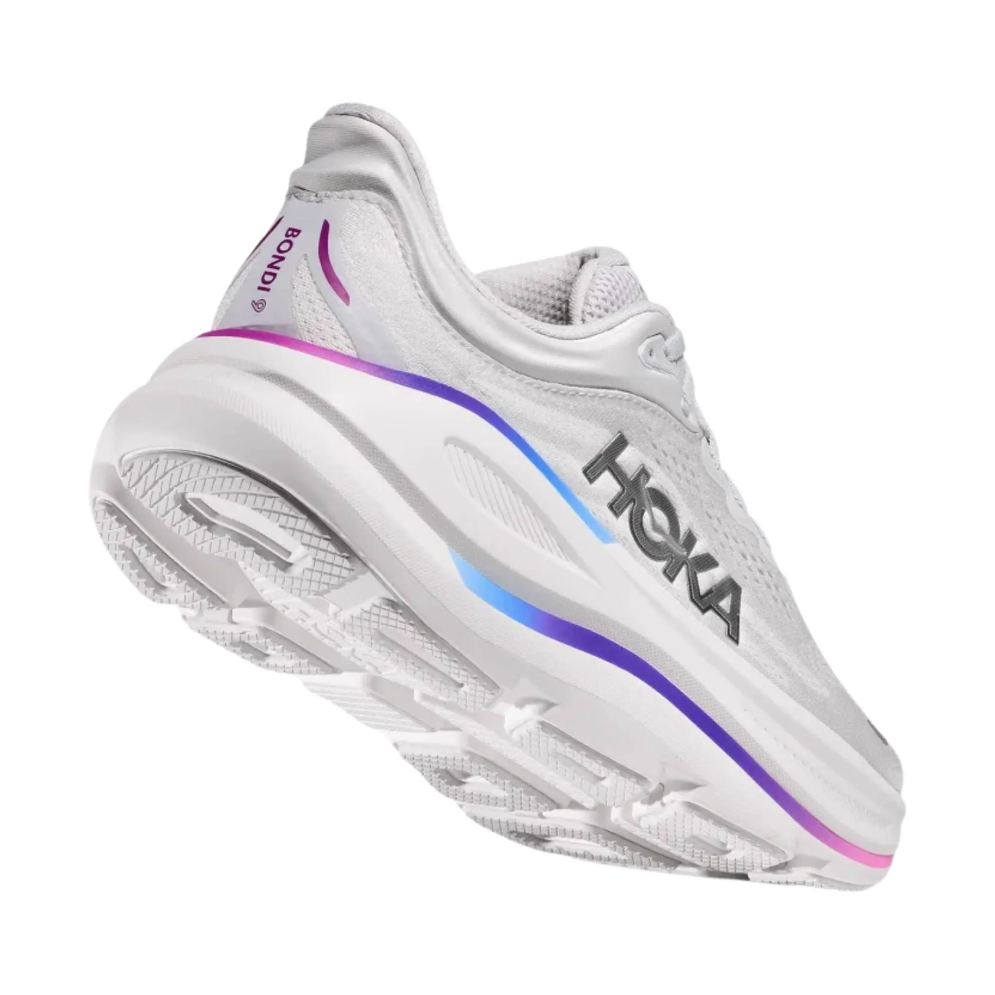 HOKA Women's Bondi 9 Running Shoes - Cosmic Grey/White