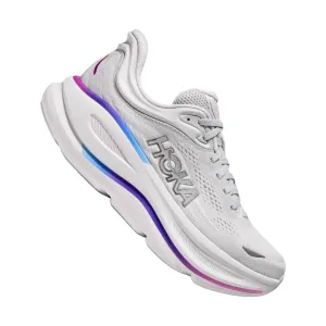 HOKA Women's Bondi 9 Running Shoes - Cosmic Grey/White