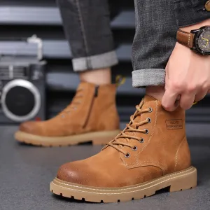 INSTOCK -Martin boots men's soft leather Chelsea short