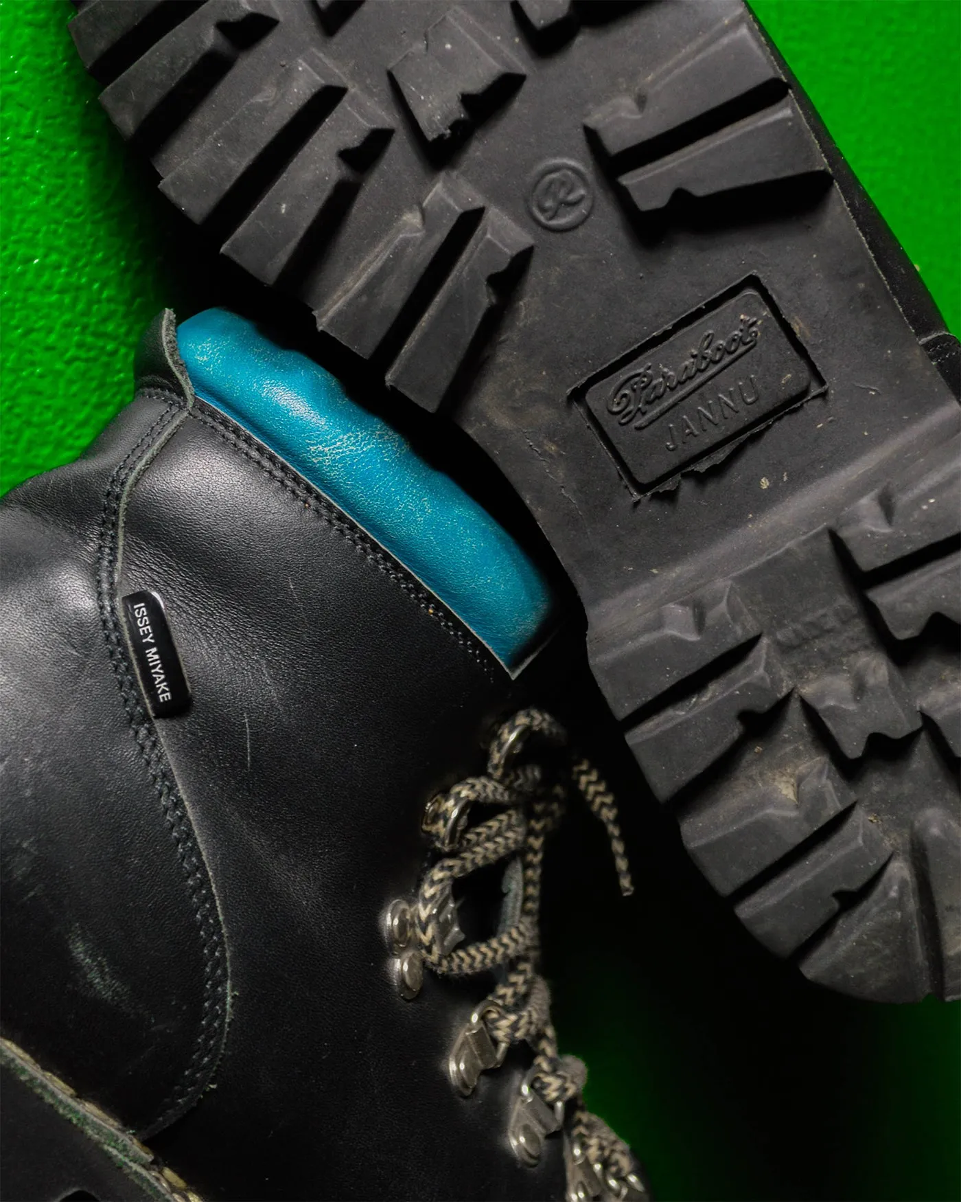 Issey Miyake x Paraboot Blue Trim Hiking Boots (UK7.5)