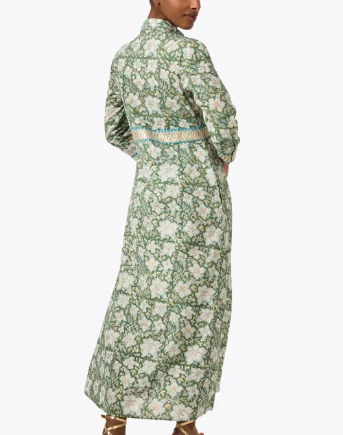 Ivy Green Floral Shirt Dress