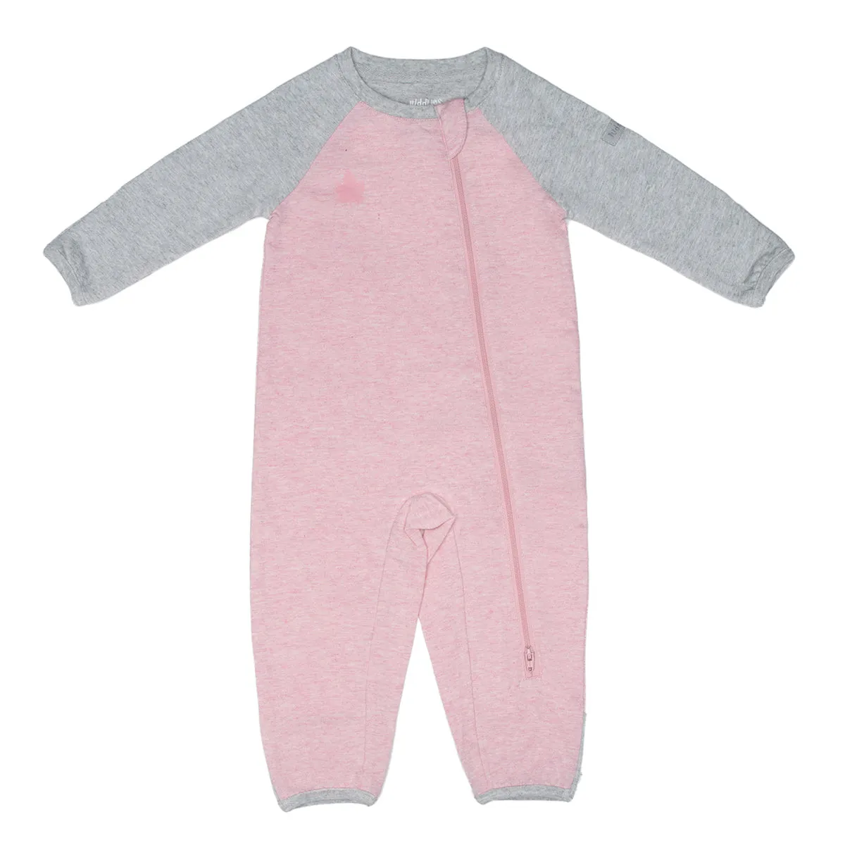 Juddlies Organic Playsuit - Dogwood Pink - 6-12m