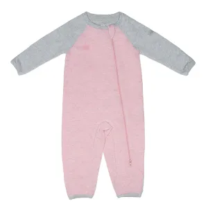 Juddlies Organic Playsuit - Dogwood Pink - 6-12m