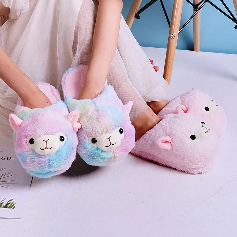 Kawaii Alpaca Slippers