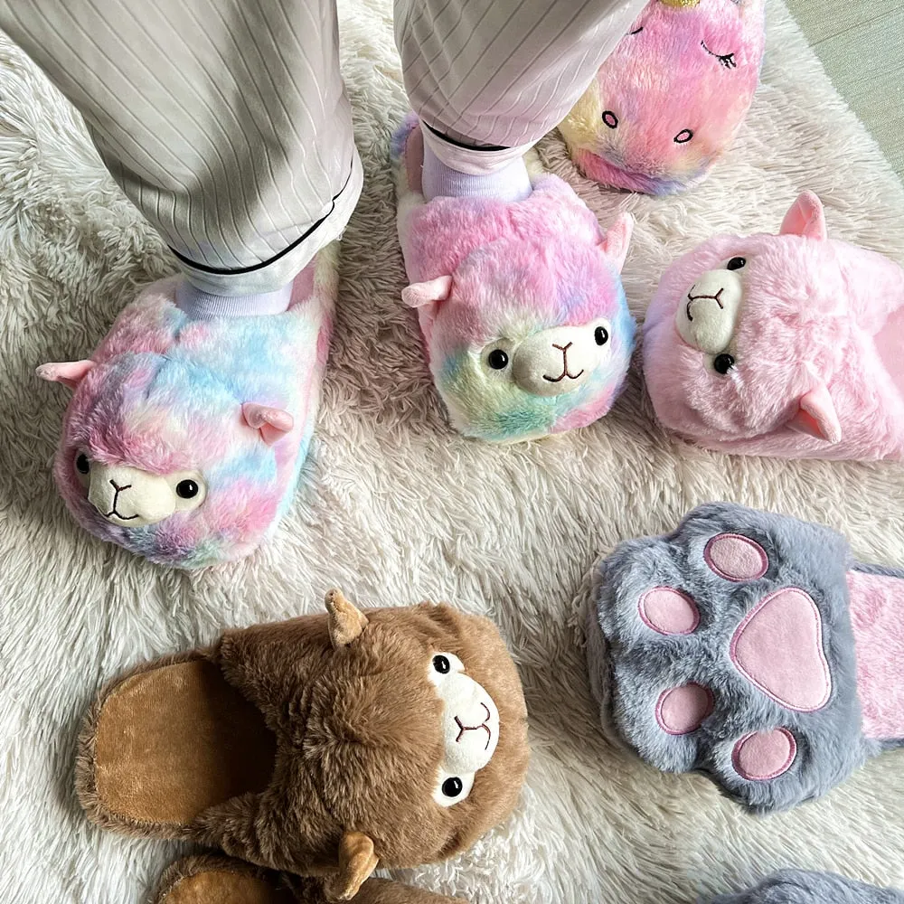 Kawaii Alpaca Slippers
