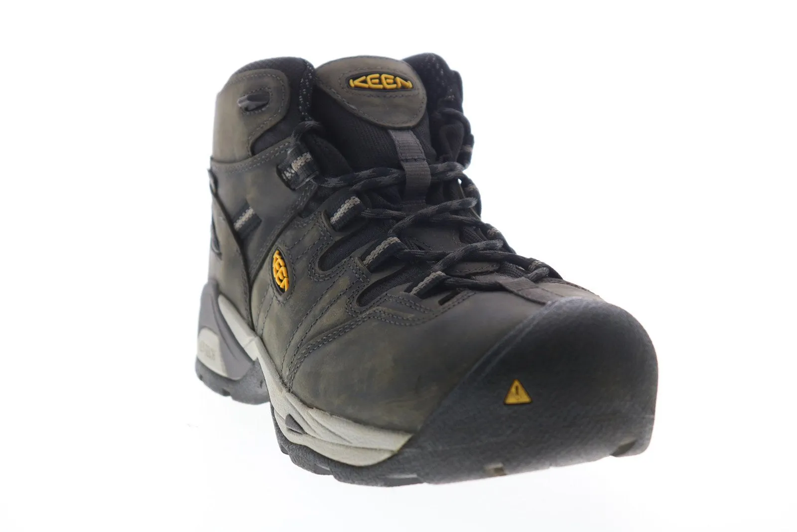 Keen Detroit XT 1020040 Mens Gray Extra Wide Leather Lace Up Hiking Boots