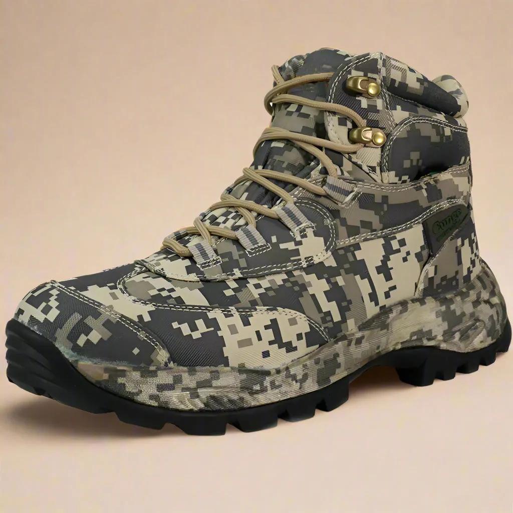 Khaki Digital Camo Hiking Boots