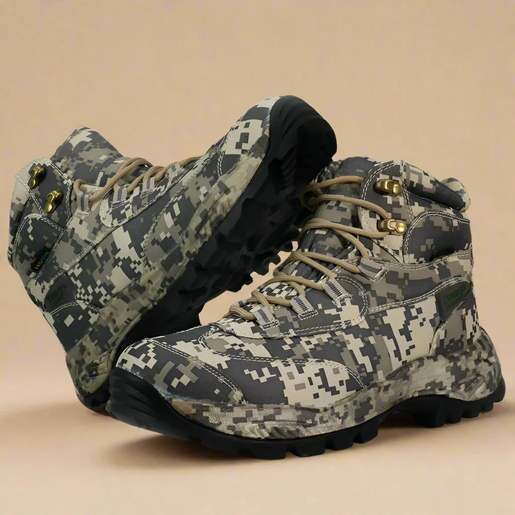 Khaki Digital Camo Hiking Boots