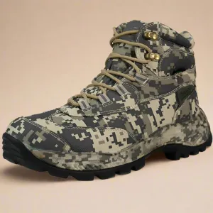 Khaki Digital Camo Hiking Boots