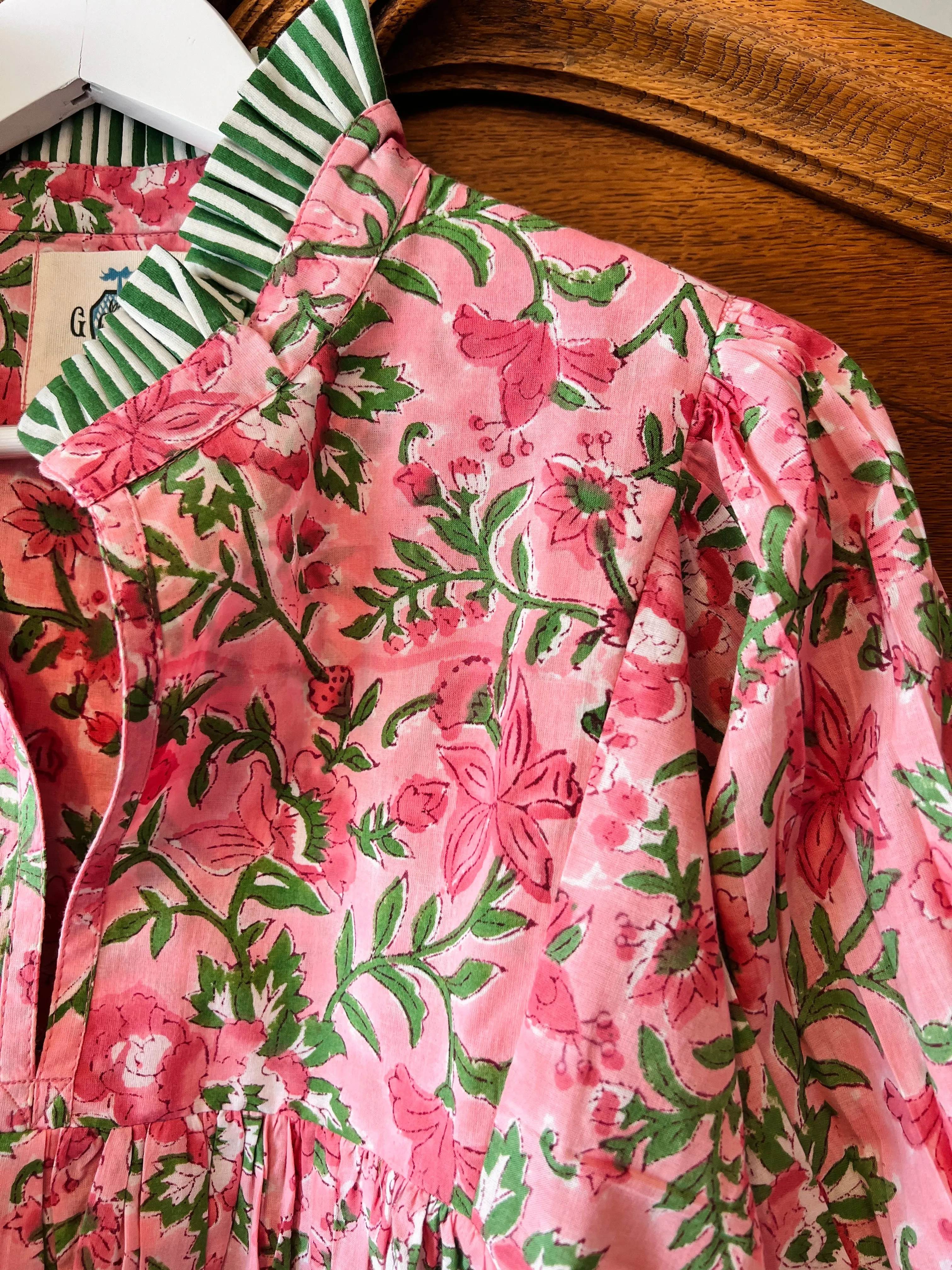 Lillie caftan maxi dress pink