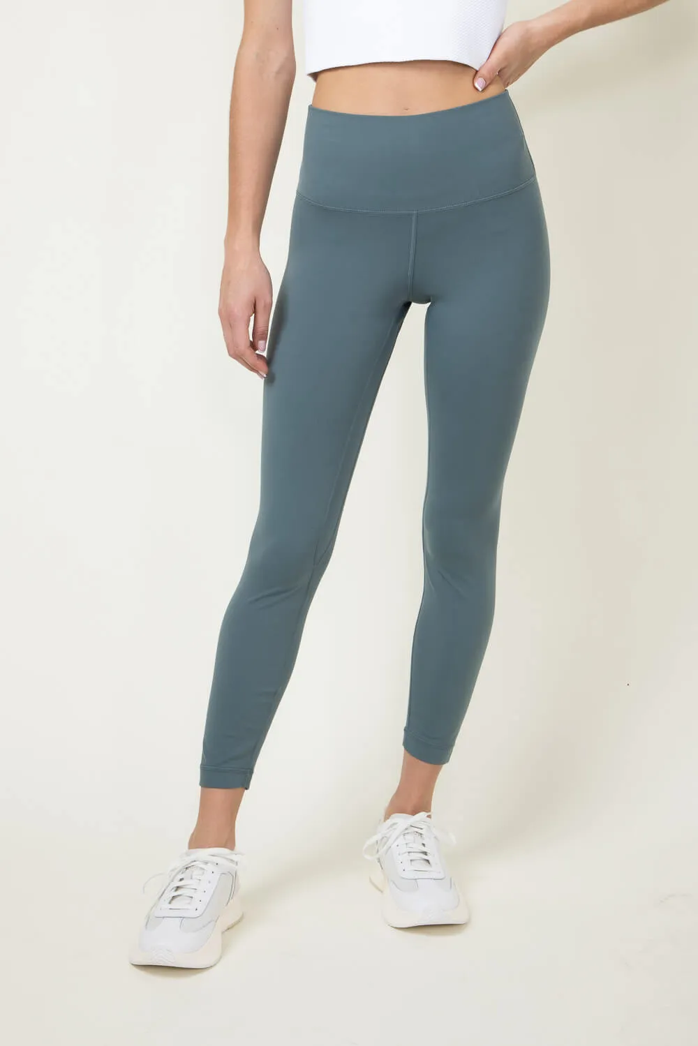Love Tree Contour Leggings for Women in Green | 6735PH-VERDIGRIS