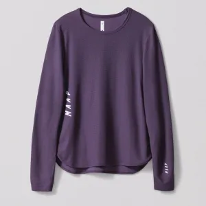 MAAP Women's Alt Road Ride Tee Long Sleeve - Eggplant
