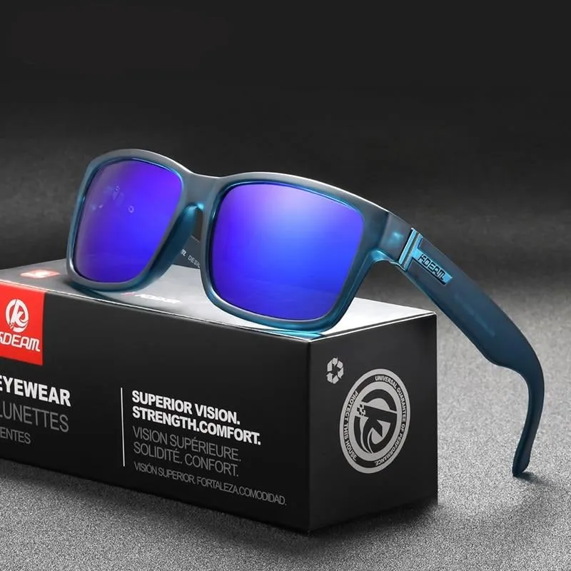 Men Women Surfing Hiking Sports Translucent Blue Polarized Sunglasses