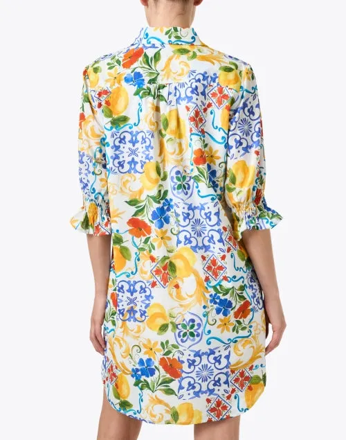 Miller Multi Tile Print Cotton Dress