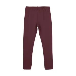 Minymo Fleece Leggings Tawny Port
