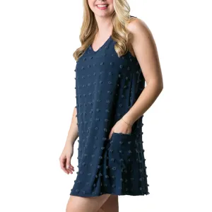 Miranda Sleeveless Dress Navy