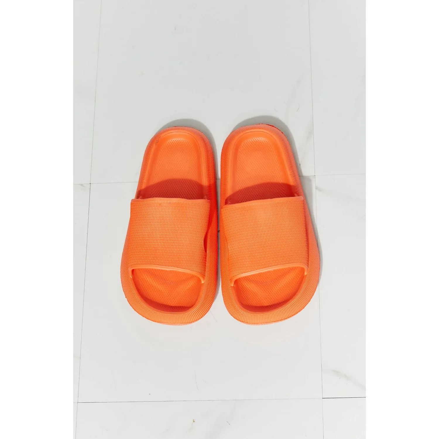 MMShoes Arms Around Me Open Toe Slide in Orange