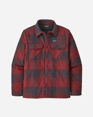 M's Insulated Fjord Flannel Shirt - Oak/Sequoia Red