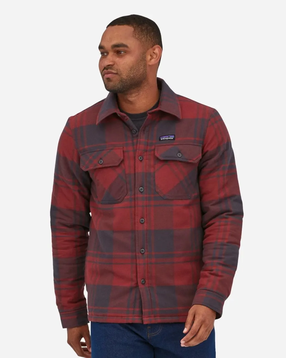 M's Insulated Fjord Flannel Shirt - Oak/Sequoia Red