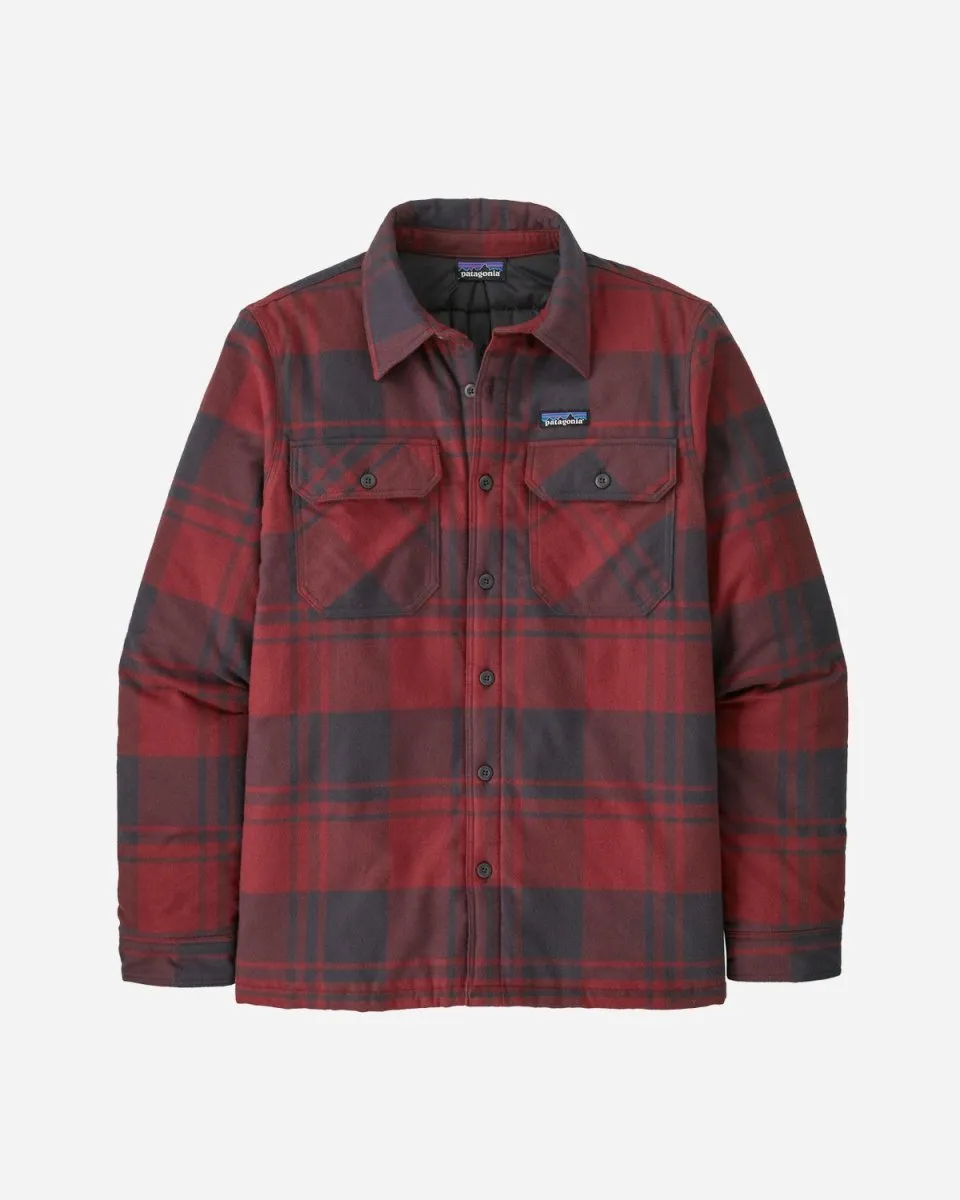 M's Insulated Fjord Flannel Shirt - Oak/Sequoia Red