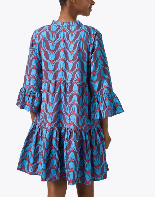 Multi Tulip Print Cotton Dress