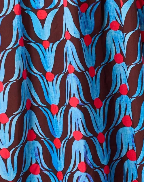 Multi Tulip Print Shirt Dress