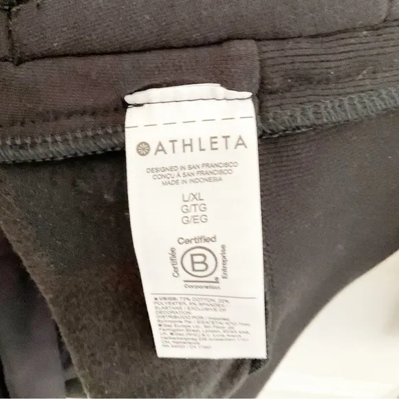 NEW ATHLETA Cozy Cotton Belted Wrap Jacket Cardigan Size L/XL