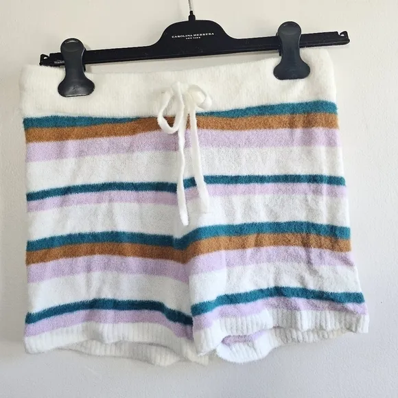 New L*Space Soul Samba Striped Lounge Swim Beach Cover-Up Shorts NWT