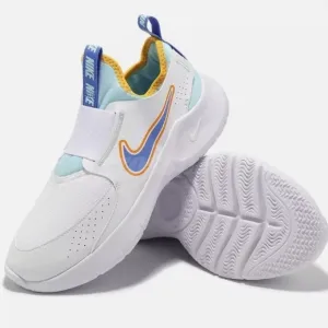 Nike Flex Runner 3 GS White University Blue Kids Youth Running Shoes