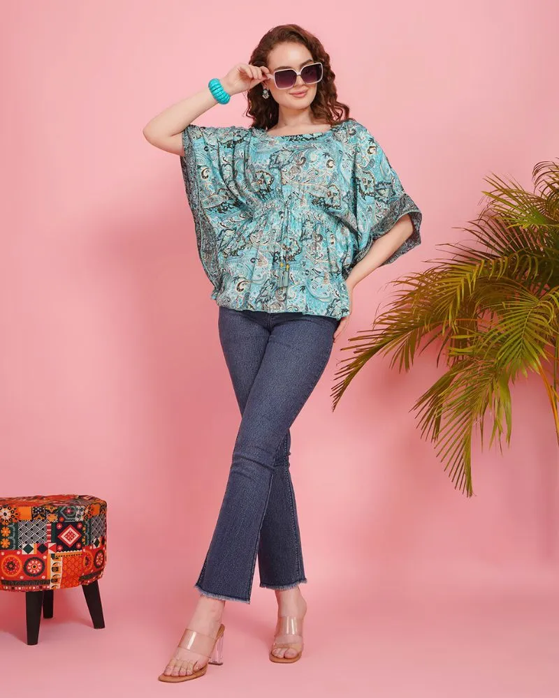 Oceanic groove kaftan Top