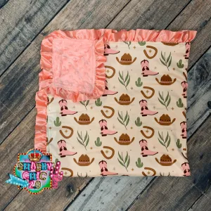 Pink Boots Blanket