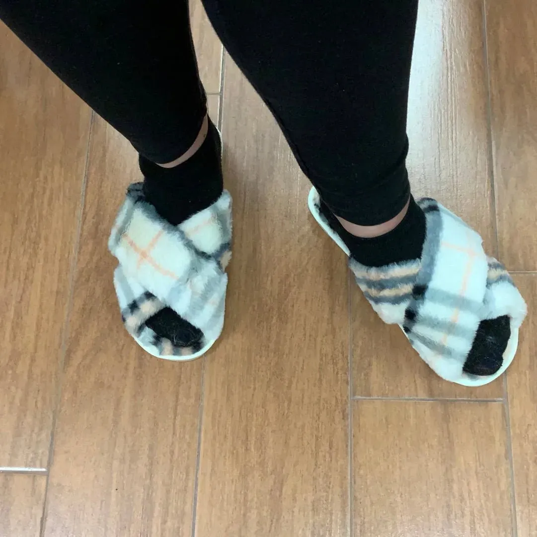 Plaid Slippers