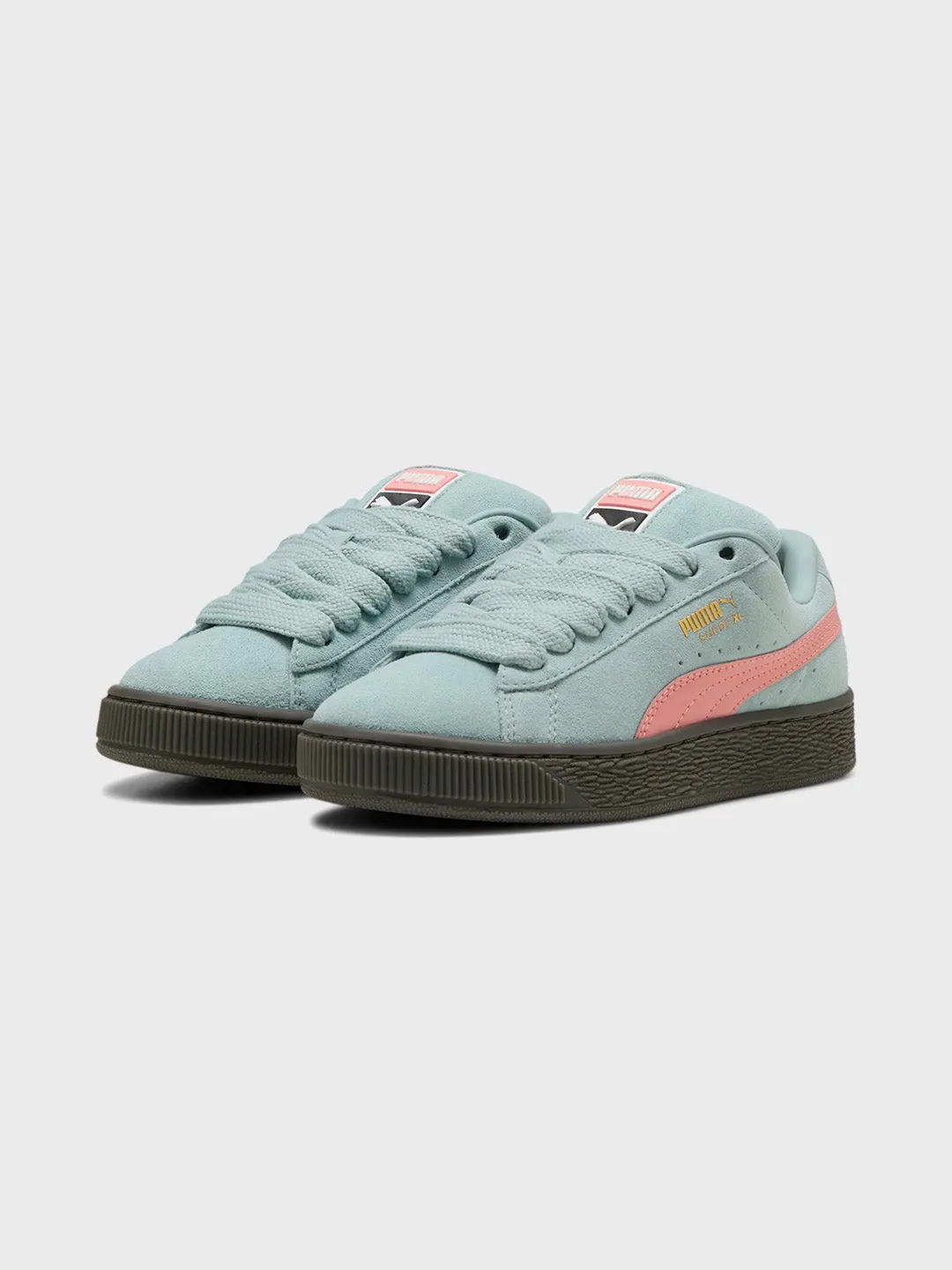 Puma Suede XL Sneakers | Mint/Pink