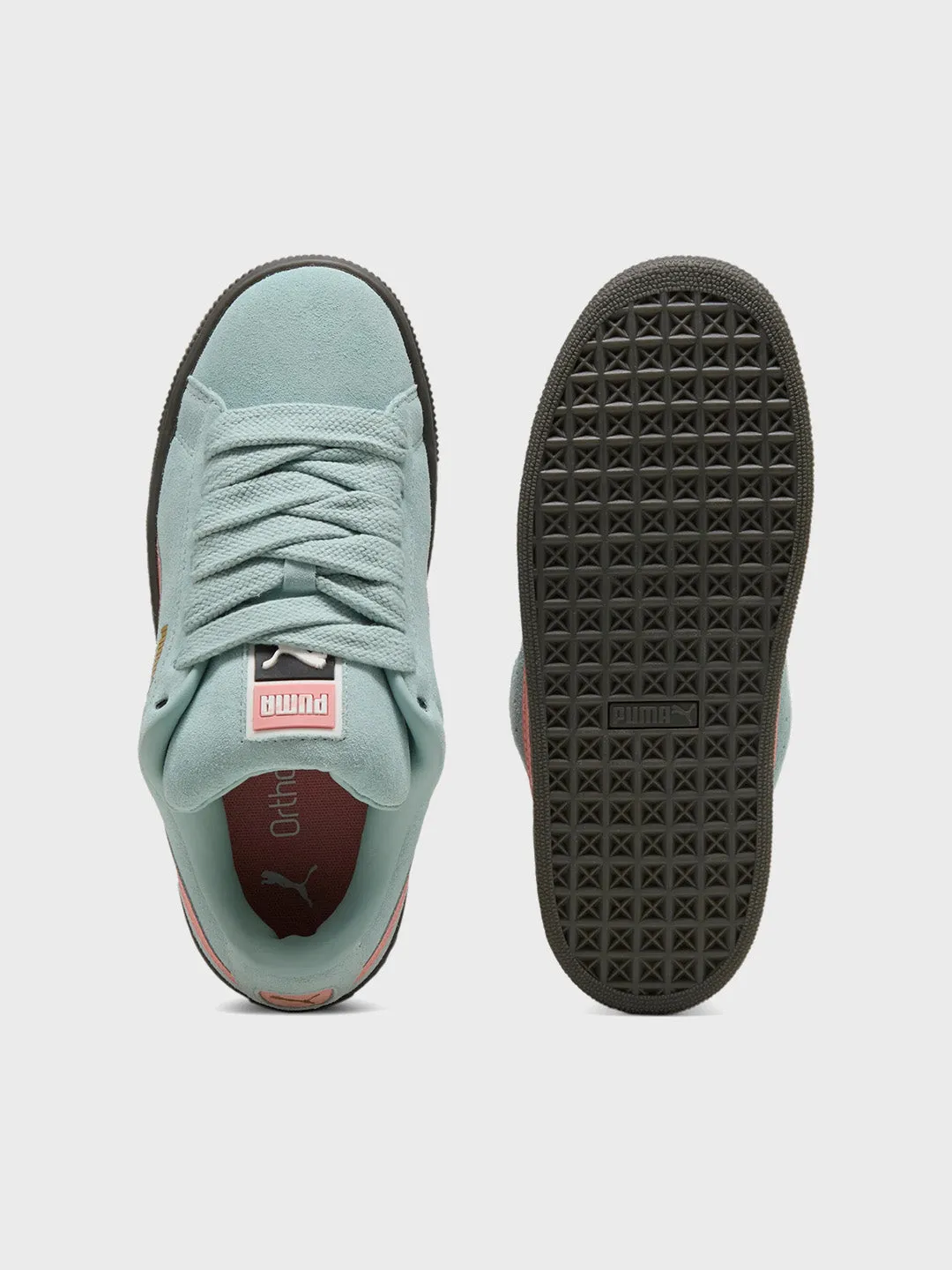 Puma Suede XL Sneakers | Mint/Pink