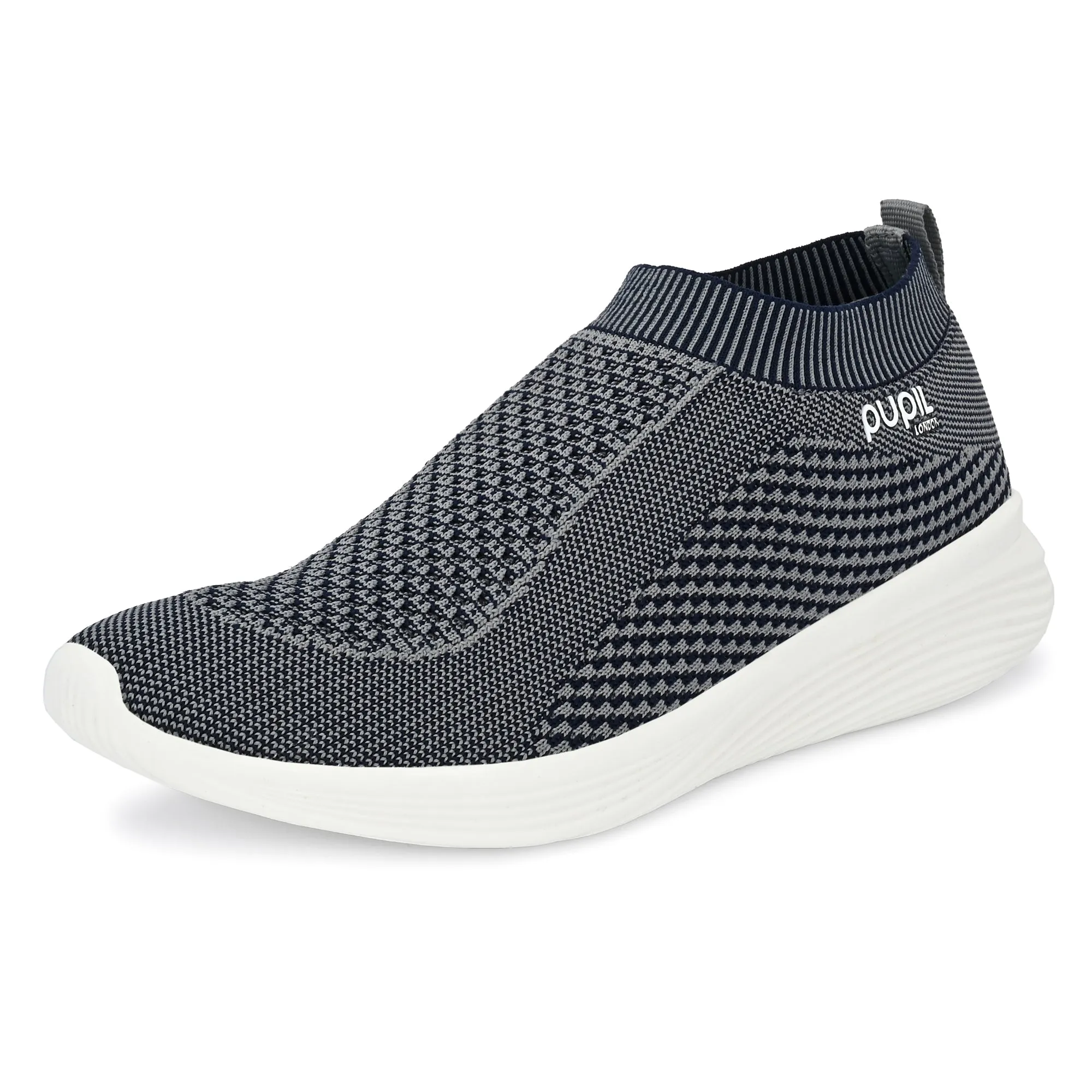 Pupil Men's Eye-01 Running Shoes, Grey and Navy