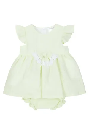 "Idalia" Pale Green Lace Dress & Bloomers