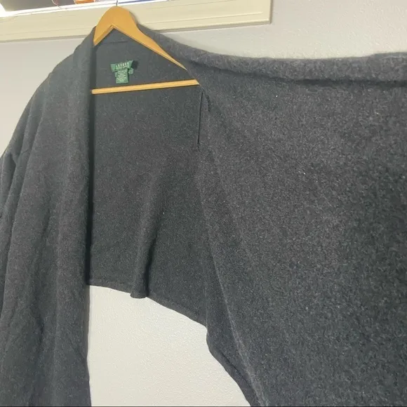 Ralph Lauren Cashmere cardigan Wrap Sweater S Gray