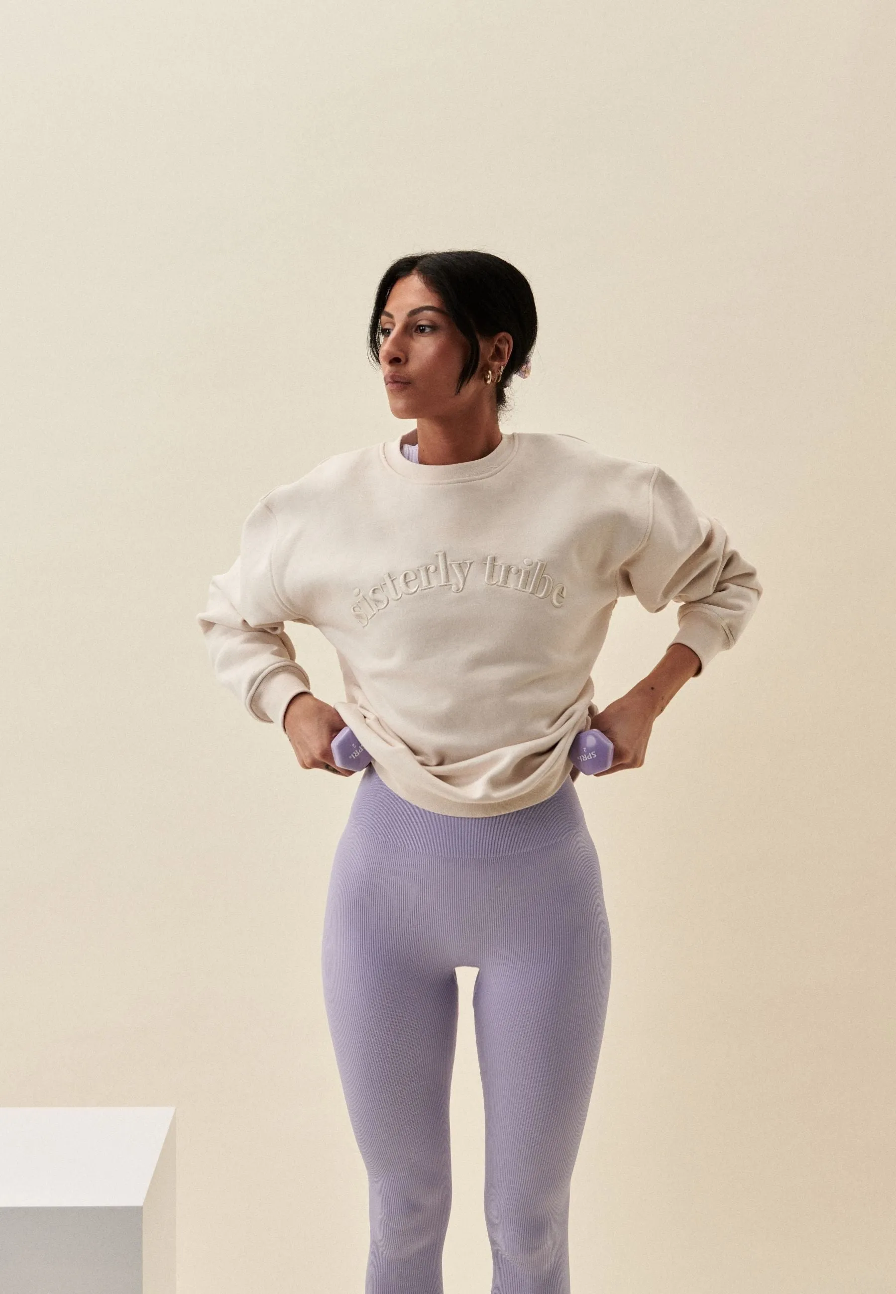 Ribbed Seamless Leggings - Lavender