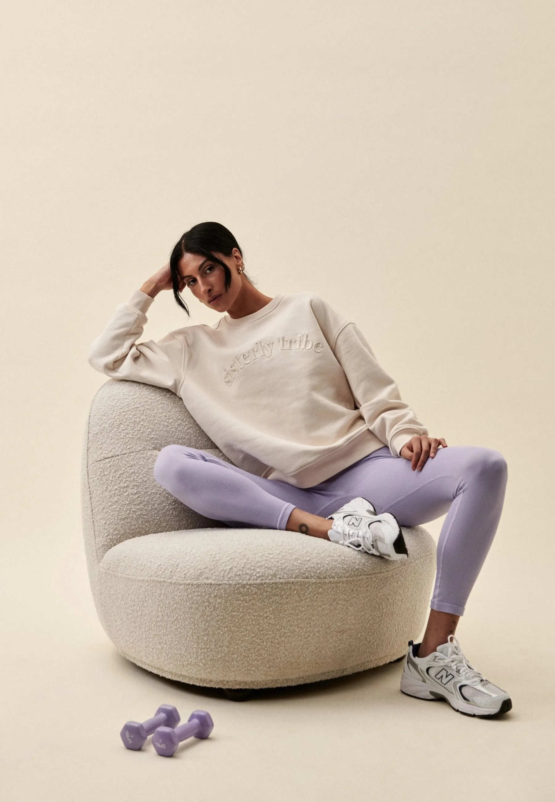 Ribbed Seamless Leggings - Lavender