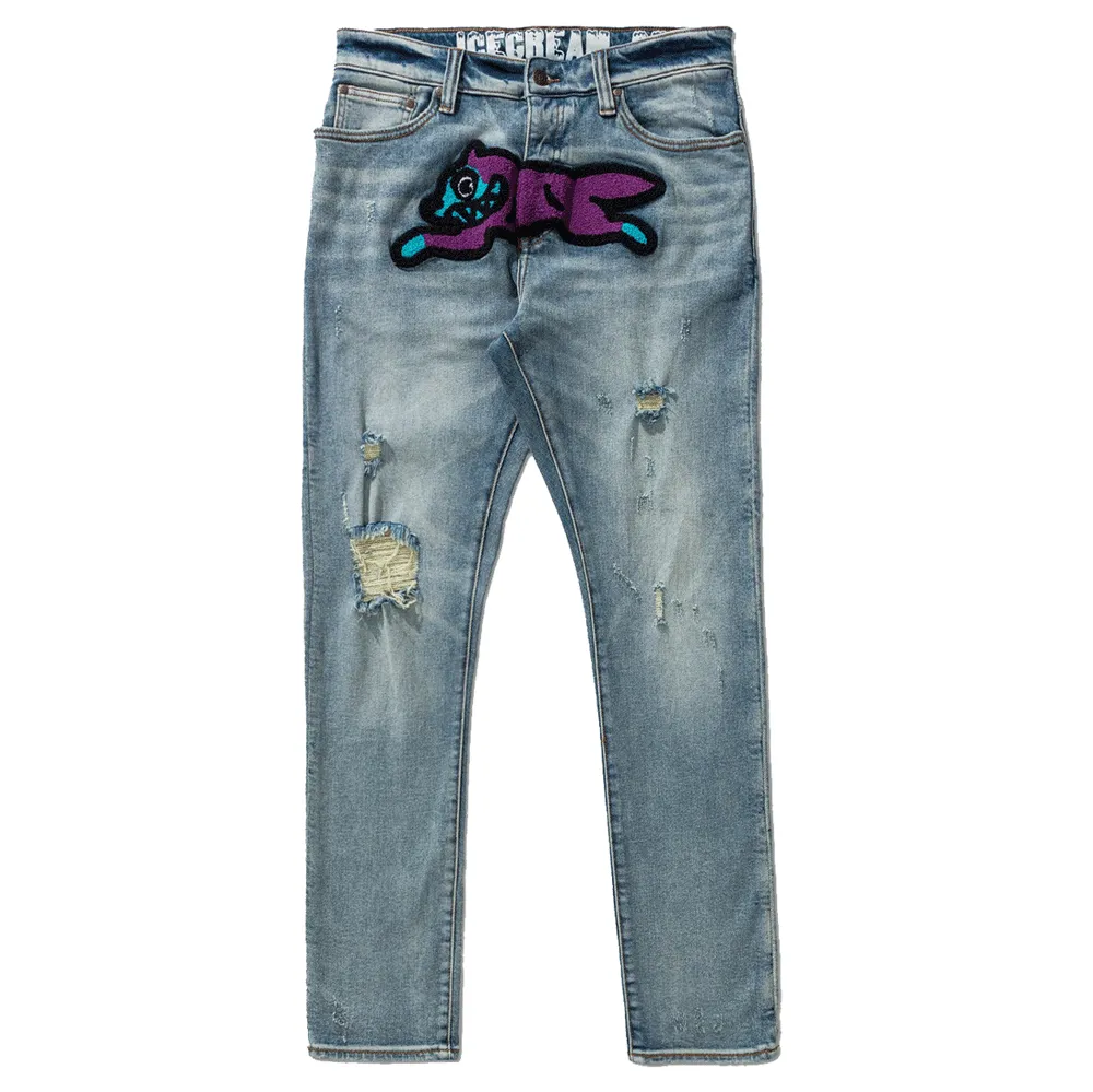 Running Dog Jeans - Medium Blue Wash