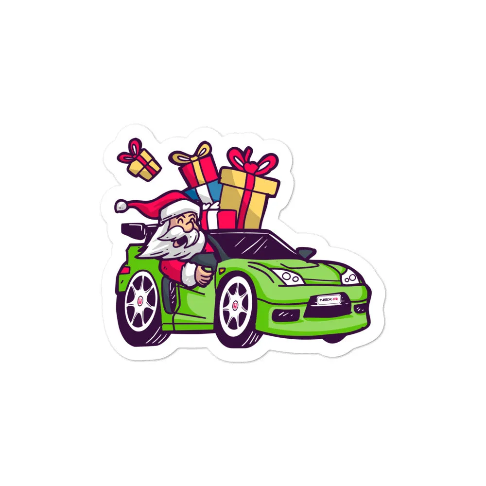 Santa Driving NSX - Bubble-free stickers