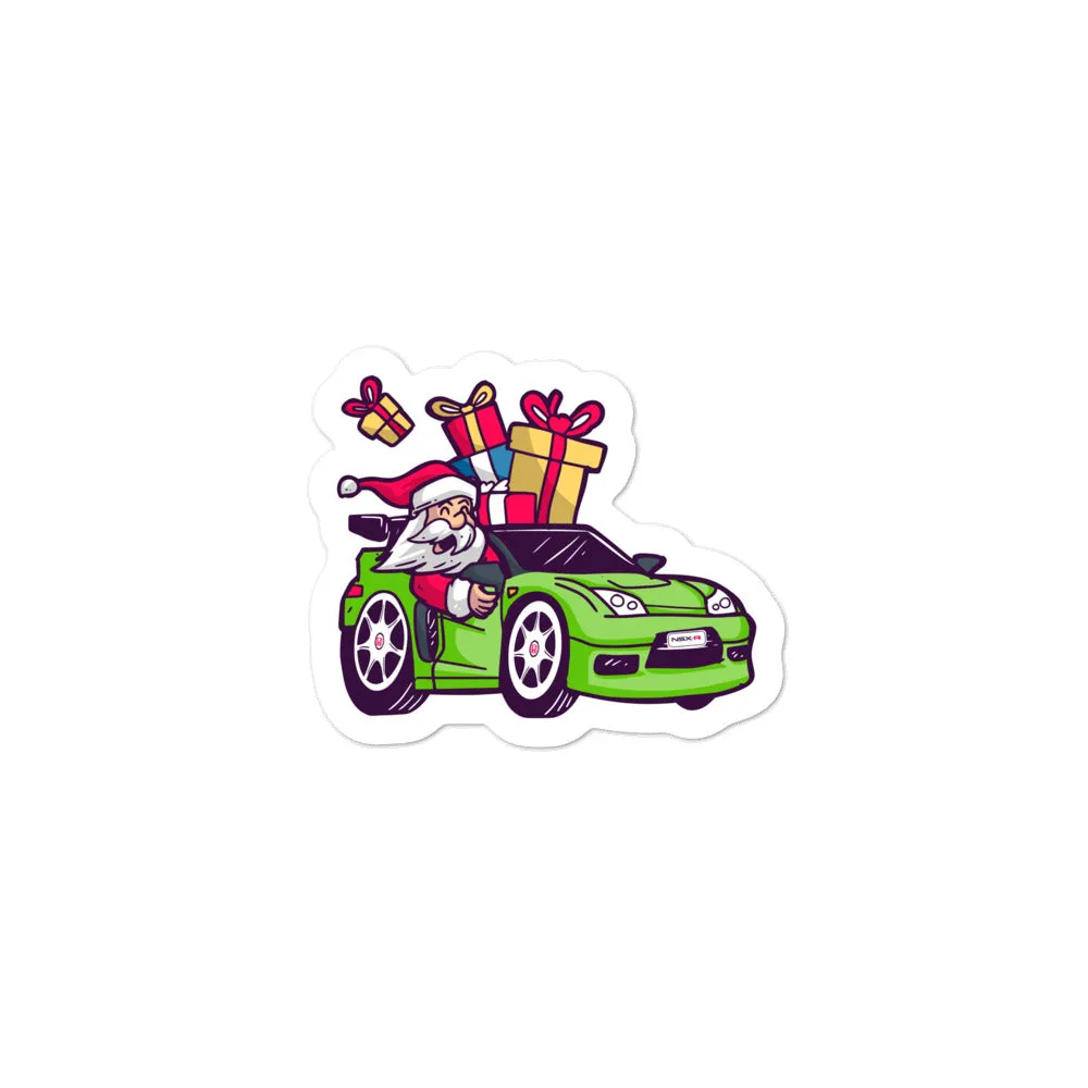Santa Driving NSX - Bubble-free stickers