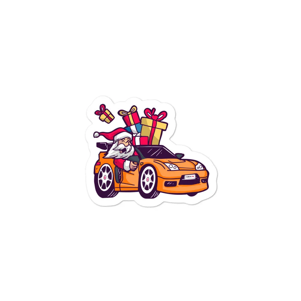 Santa Driving NSX - Bubble-free stickers